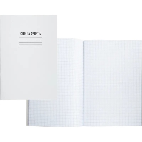Книга учета 48 листов А4 в клетку на скрепке блок офсет Attache (обложка - картон) Книга учета 48 листов А4 в клетку на скрепке блок офсет Attache (обложка - картон)