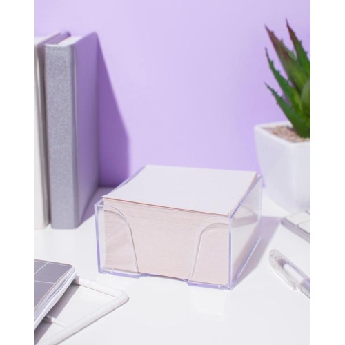 Блок для записей Attache 90x90x50 мм в боксе белый Economy (плотность 65 г/кв.м)