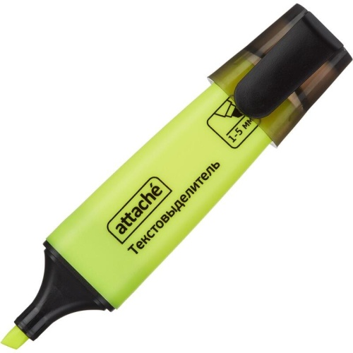 Текстовыделитель Attache Colored желтый (толщина линии 1-5 мм)