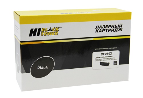 Картридж HP (CE250X) CLJ CP3525/CM3530, Восстановленный, Bk, 10,5K Hi-Black Картридж HP (CE250X) CLJ CP3525/CM3530, Восстановленный, Bk, 10,5K Hi-Black