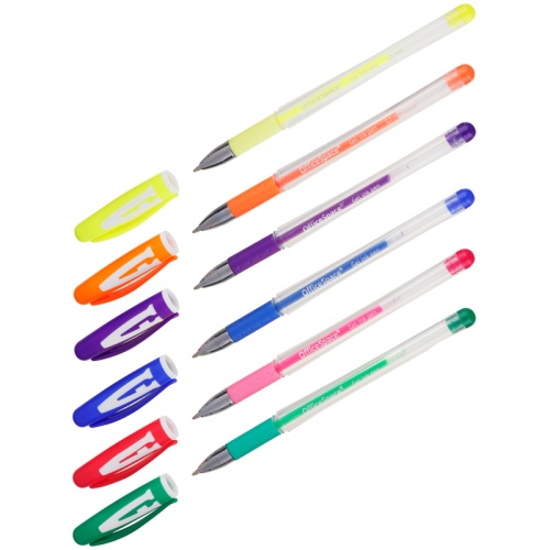 Набор гелевых ручек OfficeSpace "A-Gel" 6 цветов, 0,5мм, грип Набор гелевых ручек OfficeSpace "A-Gel" 6 цветов, 0,5мм, грип