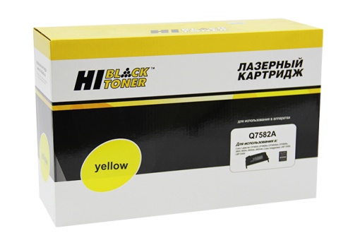 Картридж HP (Q7582A) CLJ 3800/CP3505/Canon MF8450, Восстановленный, Y, 6K Hi-Black