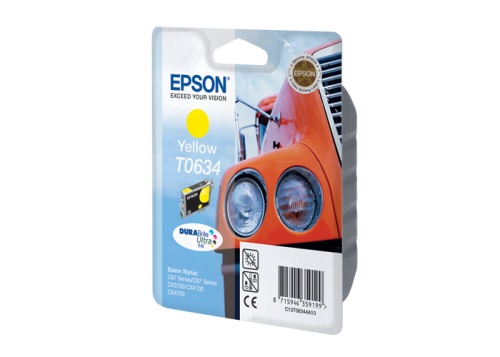 Картридж Epson Stylus C67/87/CX3700/4100/4700 (O) C13T06344A, Y