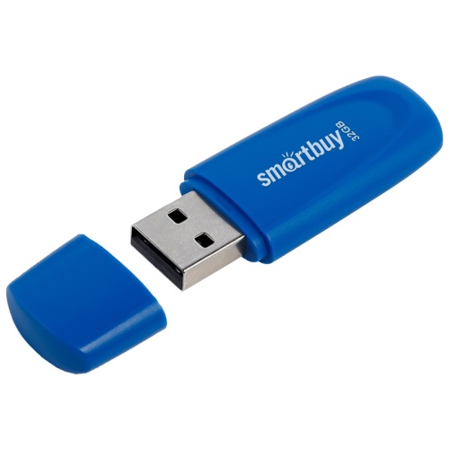 Память USB Flash 32 GB Smartbuy "Scout" USB 2.0 Flash Drive, синий Память USB Flash 32 GB Smartbuy "Scout" USB 2.0 Flash Drive, синий