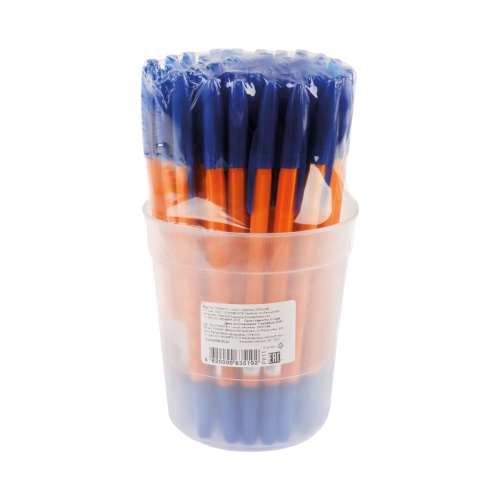 Ручка шариковая СТАММ "511 Orange" синяя, 1,0мм