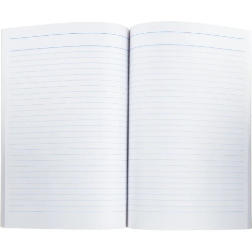 Книга учета 96 листов А4 в линейку на скрепке блок офсет (обложка - картон)