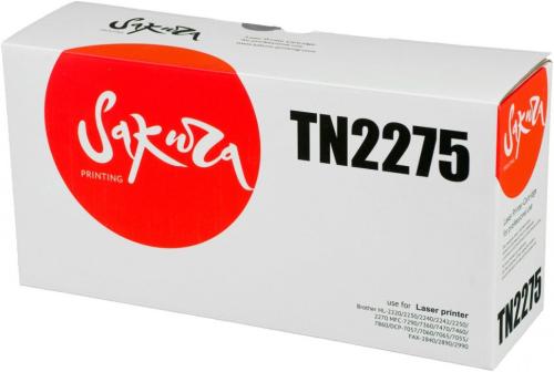Картридж Brother-TN2275 для HL-2220,2230, MFC-7290,7360, DCP-7057,7060, Bk, 2,6k, Sakura Картридж Brother-TN2275 для HL-2220,2230, MFC-7290,7360, DCP-7057,7060, Bk, 2,6k, Sakura
