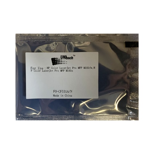 чип hp color lj m154/mfp m180 (0.9k, oem size) cf531a cyan unitech(apex) (для любого по)