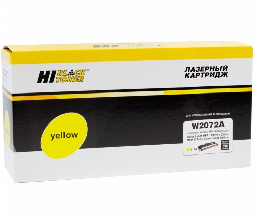 Картридж HP (W2072A) CL 150a/150nw/MFP178nw/179fnw, 117A, Y, 0,7K Hi-Black