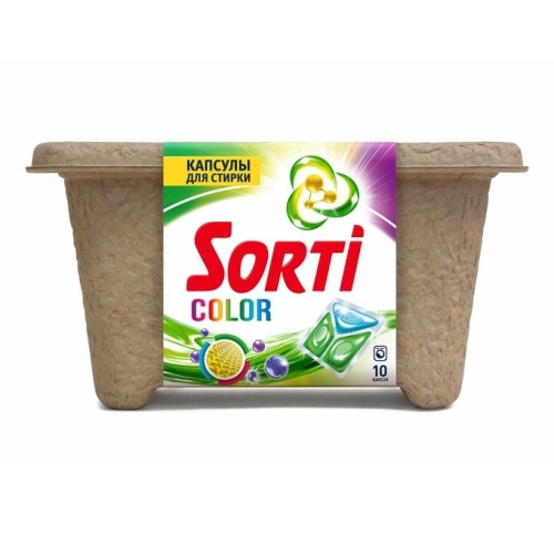 Капсулы для стирки белья Sorti (СОРТИ) 13гр 10шт Колор
