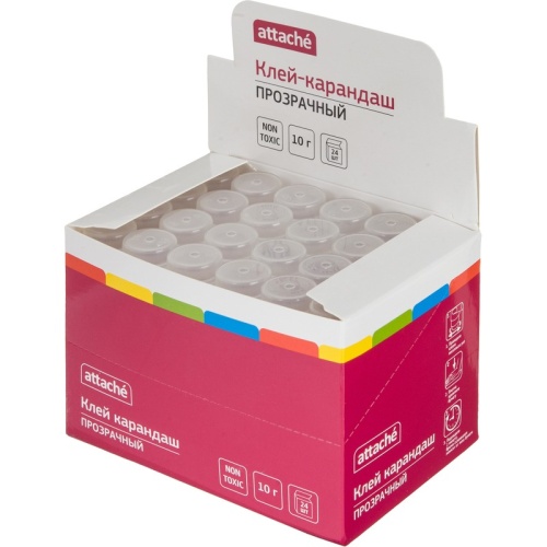 Клей-карандаш Attache 10 г прозрачный
