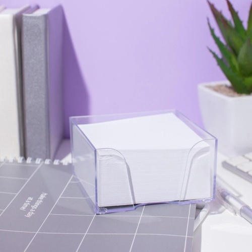 Блок для записей Attache 90x90x50 мм в боксе белый (плотность 80 г/кв.м)