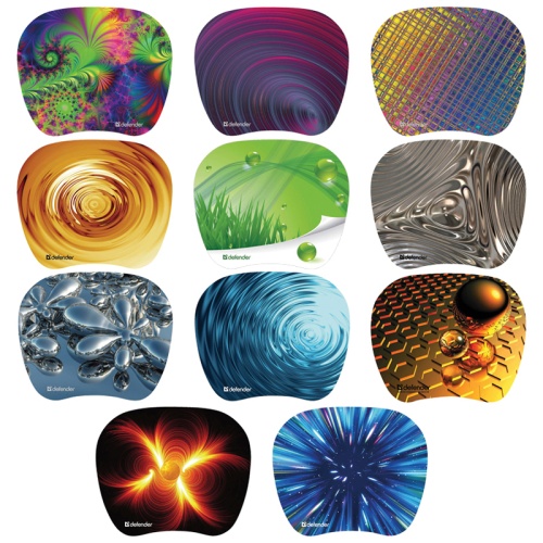 Коврик для мыши Defender Turbo, пластиковый, 210*175*1.2мм, ассорти 10 видов Коврик для мыши Defender Turbo, пластиковый, 210*175*1.2мм, ассорти 10 видов