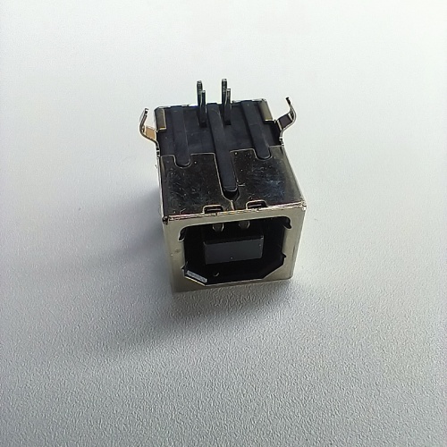Разъем USB для МФУ и принтера, тип B угловой черный