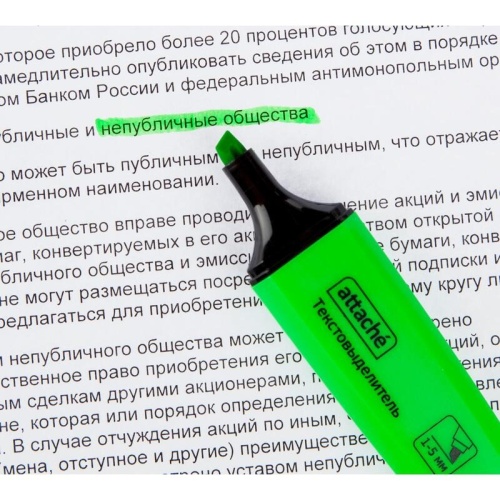 Набор текстовыделителей Attache Palette (толщина линии 1-5 мм, 4 цвета) HL6010