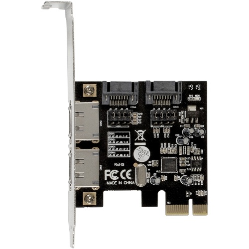 Контроллер ExeGate EXE-501 PCI-E 2.0, SATA3 6Gb/s, 2 int+2 ext (OEM)