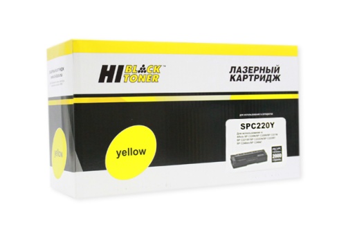 Картридж Ricoh (SPC220Y) Aficio SPC220DN/C221DN/C222SF, Y, 2K Hi-Black