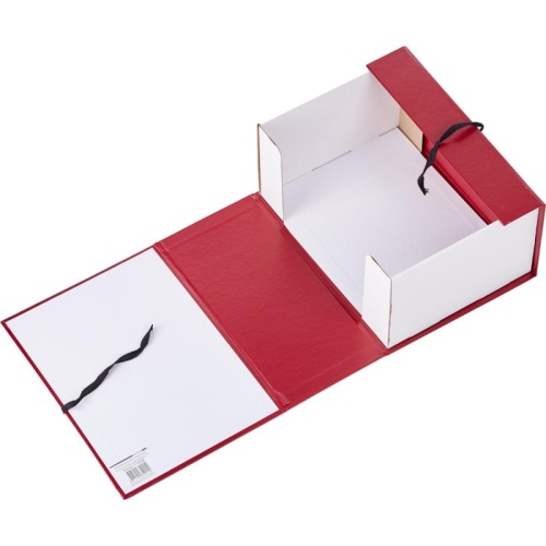 Папка архивная на 2-х завязках Attache А4 150 мм бумвинил до 1500 листов красная складная