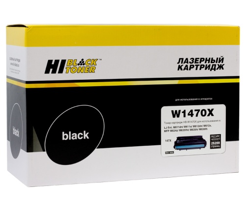 Картридж HP (W1470X) LJ M610dn/611dn/612dn/MFP M634/635, 25,2K, (без чипа) Hi-Black