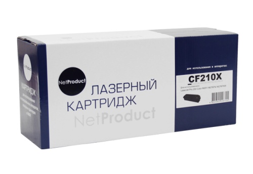 Картридж HP (CF210X) CLJ Pro 200 M251/MFPM276, №131X, Bk, 2,4K NetProduct Картридж HP (CF210X) CLJ Pro 200 M251/MFPM276, №131X, Bk, 2,4K NetProduct