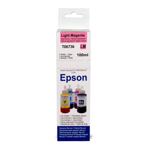 Чернила Revcol, серия L, оригинальная упаковка, L.Magenta, Dye, 100мл L100, L800 T06736