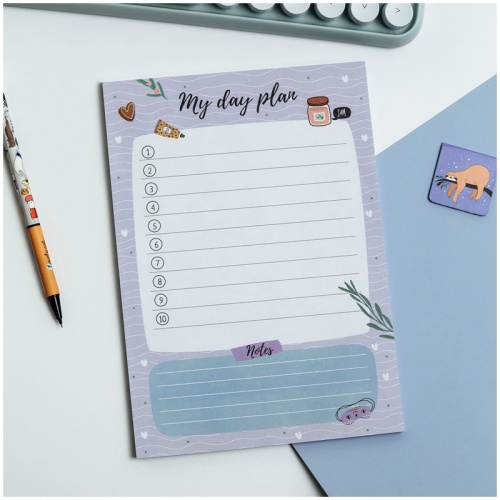 Блок для записей (To Do list) MESHU 14,8*21,0см (А5), 50л., "Sweet jam", на склейке