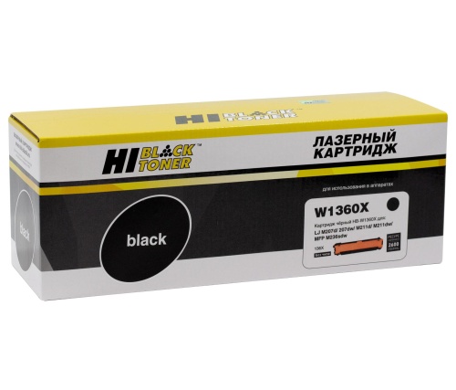 Картридж HP (W1360X) LJ M207d/207dw/M211d/M211dw/MFP M236sdw, 2,6K (без чипа) Hi-Black Картридж HP (W1360X) LJ M207d/207dw/M211d/M211dw/MFP M236sdw, 2,6K (без чипа) Hi-Black