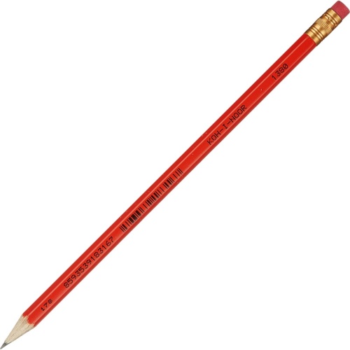 Карандаш чернографитный Koh-I-Noor "Astra" HB, с ластиком, заточенный