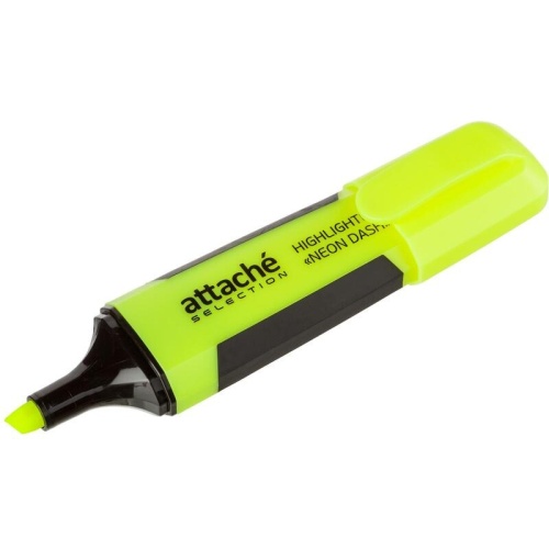 Текстовыделитель Attache Selection Neon Dash желтый (толщина линии 1-5 мм)