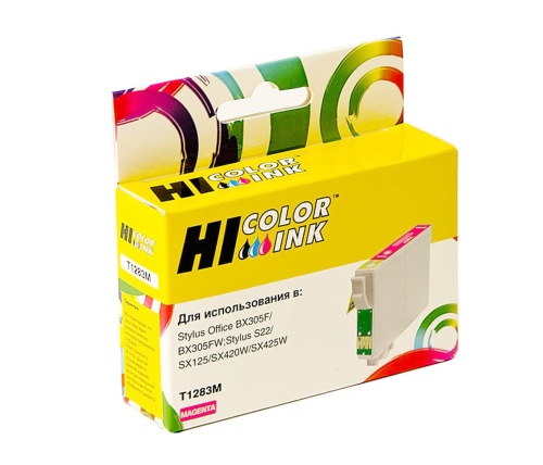 Картридж T1283 Epson Stylus S22/SX125/SX420W/SX425W/BX305F, пурпурный Hi-Black