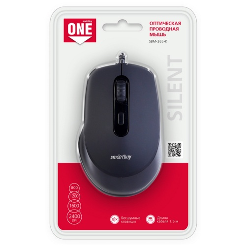 Мышь проводная Smartbuy ONE SBM-265-K черный