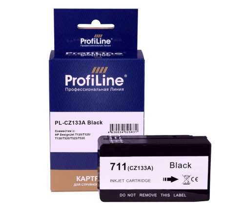 Картридж струйный PL-CZ133A, HР T120/T125/T130/T152/T525/T530, Bk ProfLine