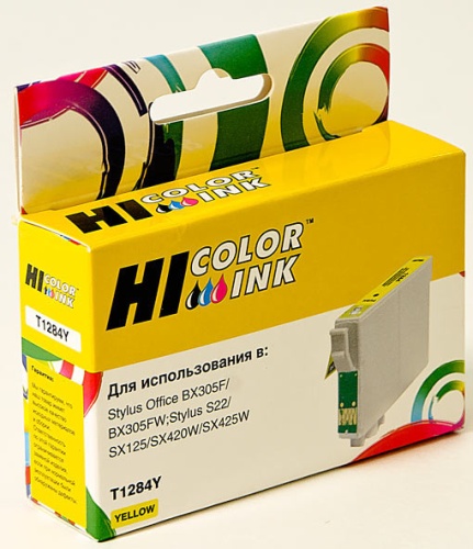 Картридж Hi-Black (HB-T1284) для Epson Stylus S22/SX125/SX420W/SX425W/BX305F, Y Картридж Hi-Black (HB-T1284) для Epson Stylus S22/SX125/SX420W/SX425W/BX305F, Y