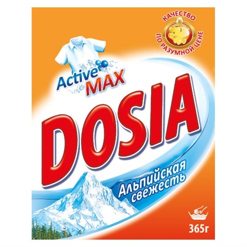 Стиральный порошок 365 г, Dosia Альпийская свежесть