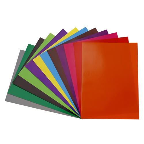 Цветная бумага самоклеящаяся А4, Мульти-Пульти, 12л., 12цв., в папке с европодвесом, "Приключения Ен