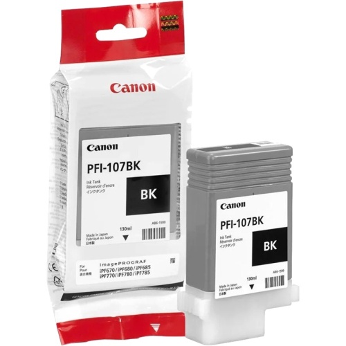Картридж Canon PFI-107BK iPF680/685/780/785, 130ml (О) черный