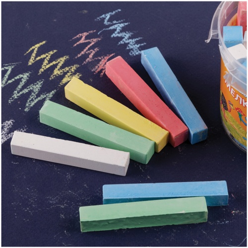 Мелки цветные для асфальта Мульти-Пульти "Енот в Австралии", 25шт., 5цв., пластиковое ведро