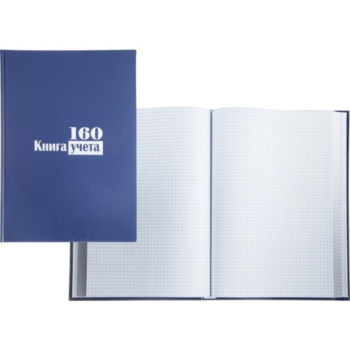 Книга учета 160 листов А4 в клетку на сшивке блок офсет Attache (обложка - бумвинил) Книга учета 160 листов А4 в клетку на сшивке блок офсет Attache (обложка - бумвинил)