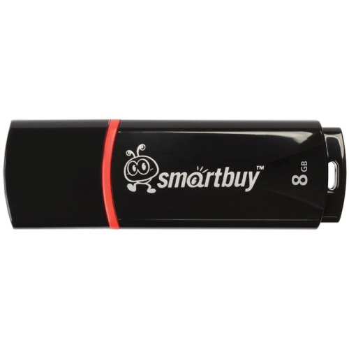 Память USB Flash 8 GB Smartbuy "Crown" USB 2.0 Flash Drive, черный