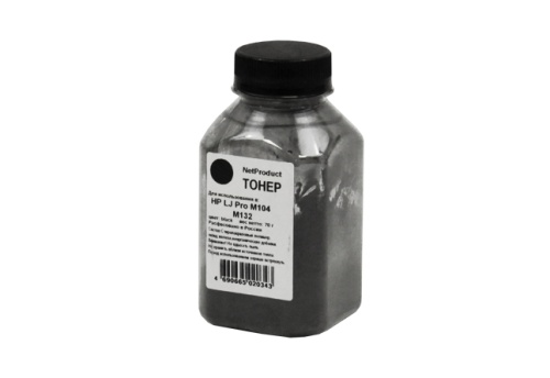 тонер hp m104/m132, bk, 70 г, netproduct