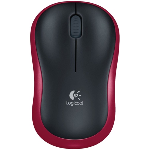 Мышь беспроводная Logitech M185 красный