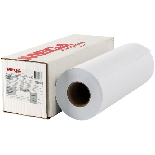 Бумага широкоформатная ProMega engineer 80 г/кв.м, длина 175 м, ширина 420 мм, диаметр втулки 76 мм