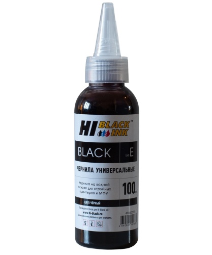 Чернила Epson (Тип E), на водной основе, черный, 0,1 л Hi-Black