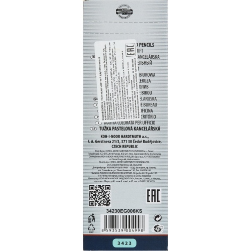 Карандаш Koh-i-Noor красный/синий шестигранный (двусторонний)