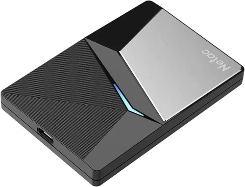 Внешний диск 120ГБ SSD NETAC Z7S NT01Z7S-120G-32BK, USB-C запись - 480МБ/с, чтение - 550МБ/с, черный