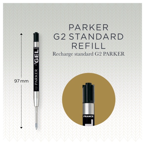 Стержень гелевый Parker "Gel Ball Point" черный, 98мм, 0,7мм, блистер