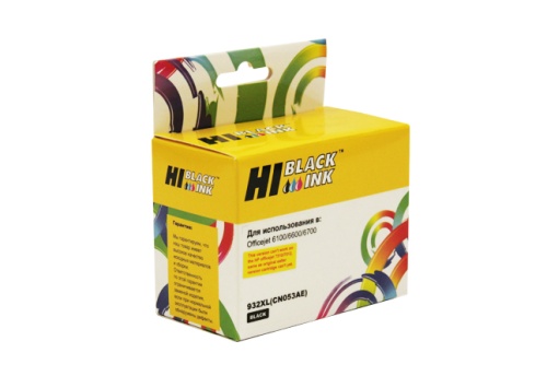 Картридж Hi-Black (HB-CN053AE) для HP Officejet 6100/6600/6700, №932XL, Bk Картридж Hi-Black (HB-CN053AE) для HP Officejet 6100/6600/6700, №932XL, Bk
