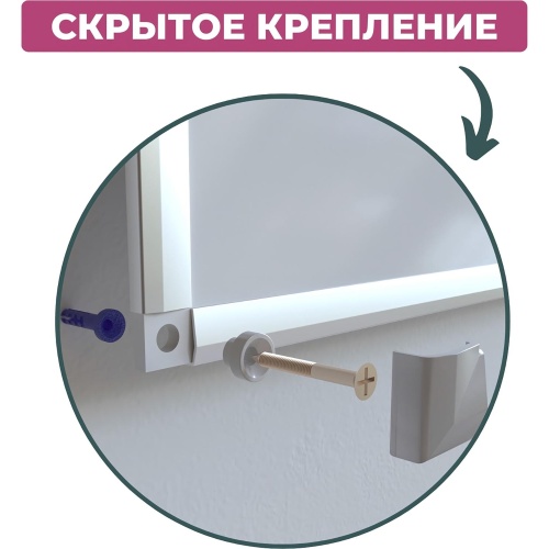 Доска магнитно-маркерная 90х120Attache Economy лак, с защитой от влажности