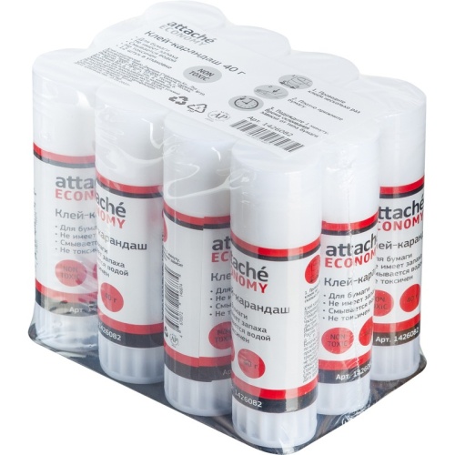 Клей-карандаш Attache 40 гр, Economy