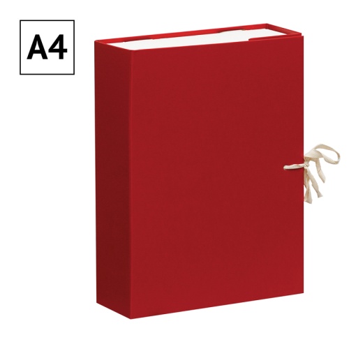 Короб архивный с завязками OfficeSpace разборный, БВ, 80мм, ассорти, клапан микрогофрокартон, 700л